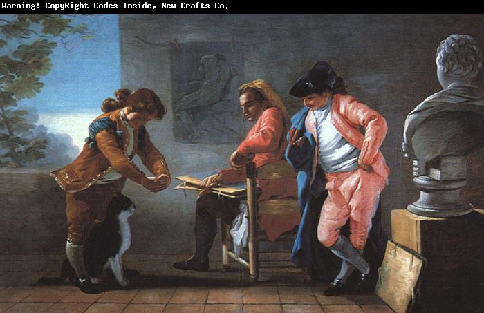 Jose  del Castillo The Painter s Studio